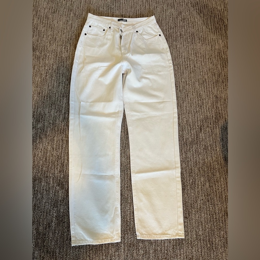 Size 5 women white jeans